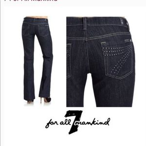 7 for all mankind dojo jeans with rhinestones